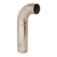 Колено 90° ø 80 мм (заказать 2 шт.)