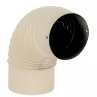 Колено трубы стальное Ø 150 45° ребристое, IVE