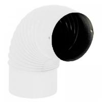 Колено трубы стальное Ø 150 90° ребристое, WHE