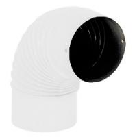 Колено трубы стальное Ø 150 45° ребристое, WHE