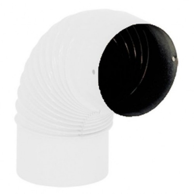 Колено трубы стальное Ø 150 45° ребристое, WHE