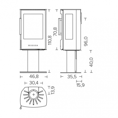 Wiking Miro 1 на пьедестале черный