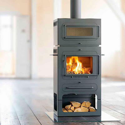 HWAM Classic 4 с дровником и духовкой