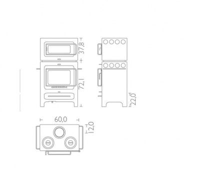 HWAM Classic 4  с духовкой