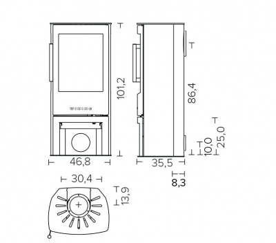 Wiking Miro 4 нижняя дверь черный