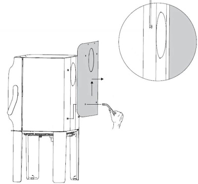 Задняя ковекционная плита для Jotul F 105 R BP
