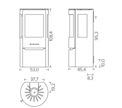 Wiking Luma 3,нижняя дверь серый