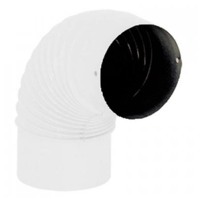 Колено трубы стальное Ø 150 90° ребристое, WHE