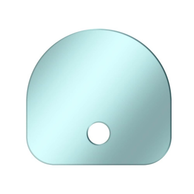 Напольный лист Morso 6 mm  - 110 x 103 cm Round with hole (black) for 6600 series