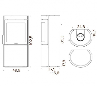 HWAM 3740m серый