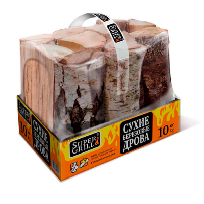 Дрова в упаковке 10 кг