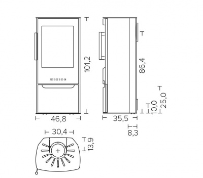 Wiking Miro 4 нижняя дверь черный
