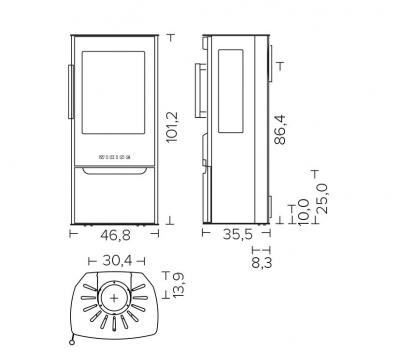 Wiking Miro 3 нижняя дверь черный