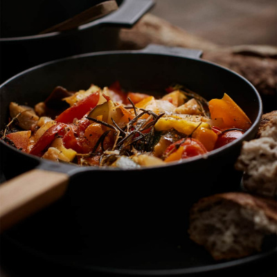 Сковорода Morso с крышкой и деревянной ручкой 2,2 л.