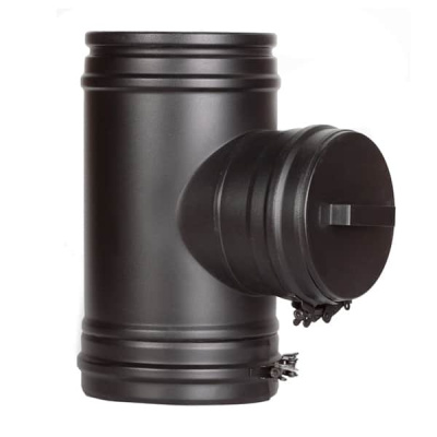 Тройник прочистки для твердого топлива